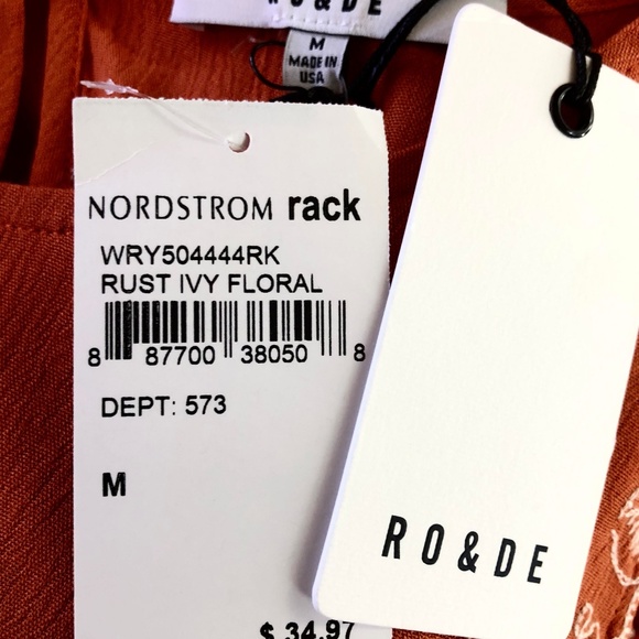 🆕Nordstrom Ro & De Cold Shoulder Top Size Medium - Picture 5 of 8
